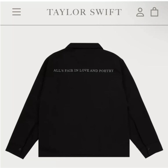 NEW The Tortured Poets Department TTPD Black Jacket XL (NO Patches) - Picture 2 of 14